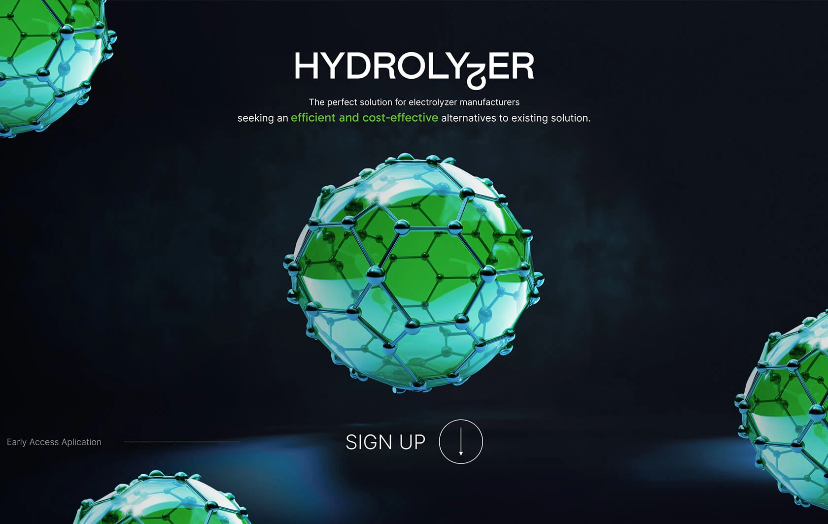 Izrada landing page za Hydrolyzer - Mineweb Studio